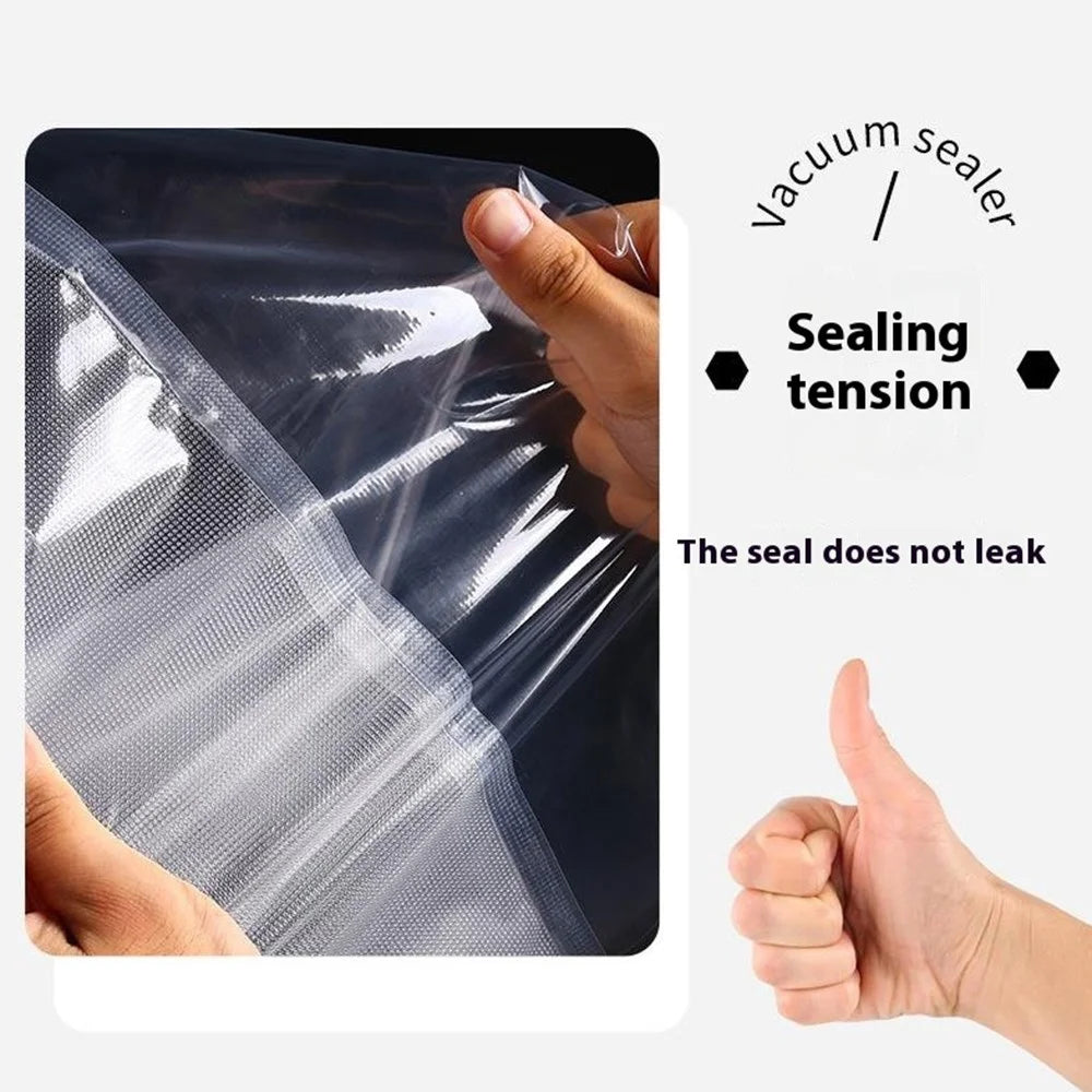 Stainless Steel Automatic Vacuum Food Sealer Machine with 30 Textured Bags - EU Plug - 5