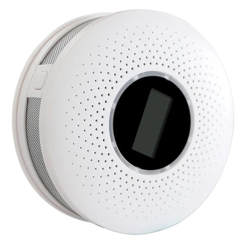 ACJ512COM Compound Type CO Gas Monitor Alarm Carbon Monoxide Smoke Detector for Home Hotel Bedroom KTV Office (English Version) - 1