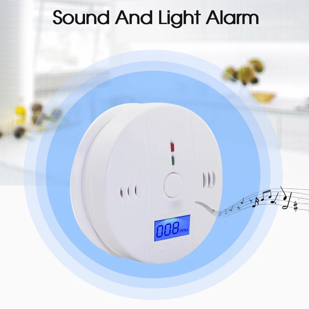 XY-602 Accurate Carbon Monoxide Detector Battery Powered CO Poisonous Toxic Gas Sensor Monitor with LCD Display Easy to Read (English Version) - 3
