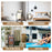 Standing Towel Rack Carbon Steel 4 Tier Hanging Rail Bathroom Balcony Storage Organizer - 6
