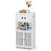 Bathroom Storage Cabinet Saving Space Multi-Tier Floor Standing Organizer with Doors - 1