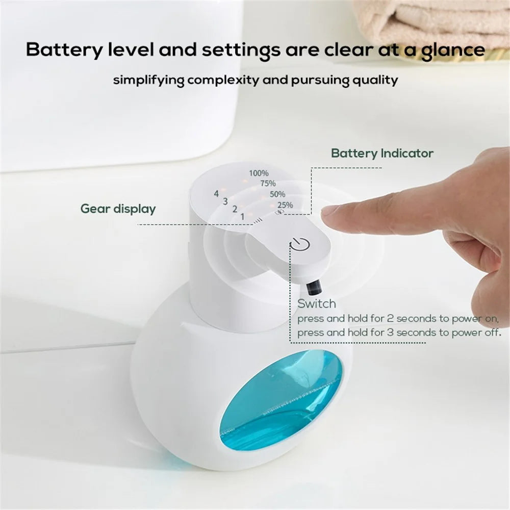 Automatic Liquid Soap Dispenser Touchless Infrared Sensor Hand Washing Machine - Foam Type / White - 4