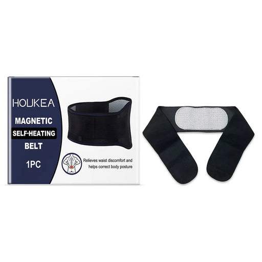 HOUKEA HK-B04-0048-01 Magnetic Therapy Waist Support Belt Self-Heating Adjustable Waist Band - 1