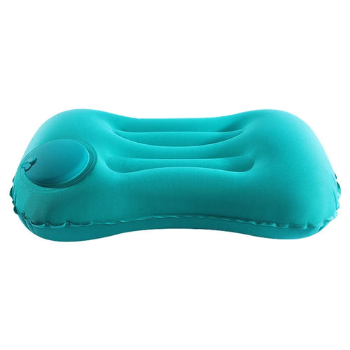 Inflatable Pillow Lumbar Support for Office / Travel / Home Milk Silk Portable Nap Cushion - Green - 1