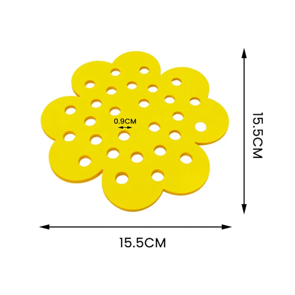 Floating Bee Island Butterfly Water Feeder Tray Insect Drinking Station for Outdoor Garden Decor - Yellow - 6