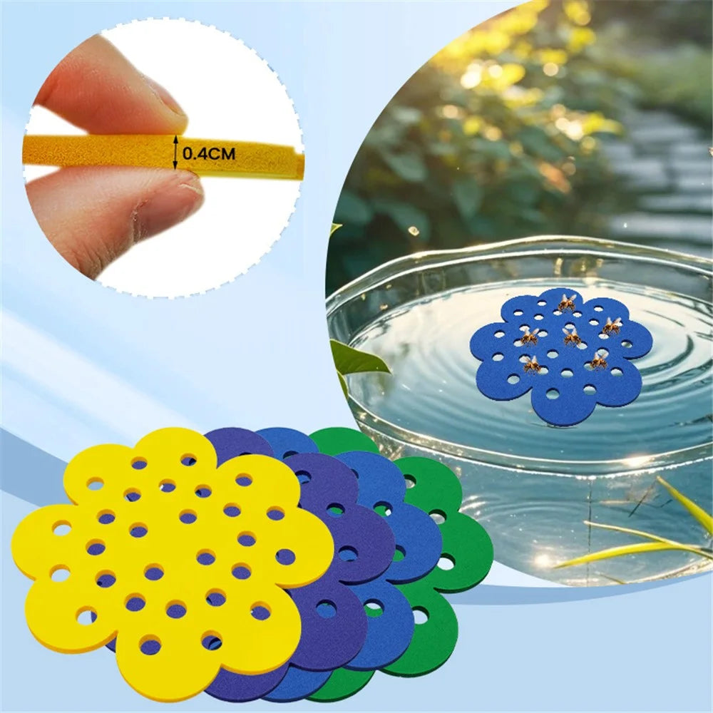4Pcs / Set Floating Bee Island Butterfly Water Feeder Tray Insect Drinking Station for Outdoor Garden Decor - 2