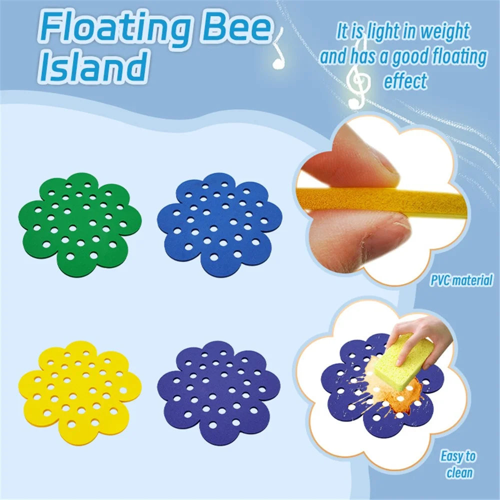 4Pcs / Set Floating Bee Island Butterfly Water Feeder Tray Insect Drinking Station for Outdoor Garden Decor - 3
