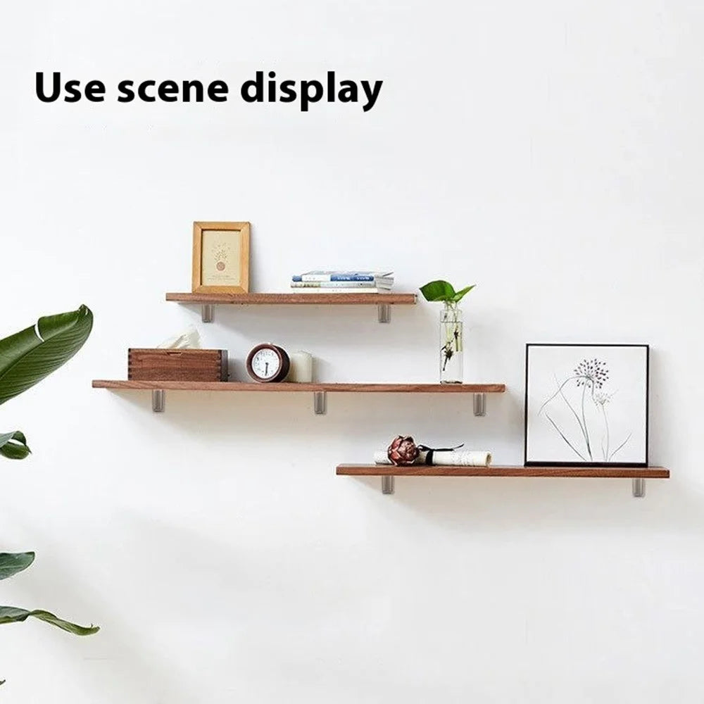 K170 3-20mm Adjustable Glass Shelf Zinc Alloy Clamp Glass Wood Board Fixing Clip Support Bracket - Black - 6