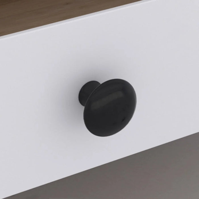 Single Hole Round Punching Handle Cabinet Drawer Pull Handle Knob Stainless Steel for Furniture / Closet / Cupboard - 1