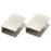 2Pcs 304 Stainless Steel Glass Clamp for 6-8mm Thickness Square Glass Clips Shelf Bracket - 1