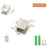 2Pcs 304 Stainless Steel Glass Clamp for 6-8mm Thickness Square Glass Clips Shelf Bracket - 5