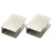 2Pcs Glass Bracket for 10-12mm Thickness Glass Clips 304 Stainless Steel Glass Clamp Square Shelf Bracket - 1