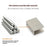 2Pcs Glass Bracket for 10-12mm Thickness Glass Clips 304 Stainless Steel Glass Clamp Square Shelf Bracket - 3