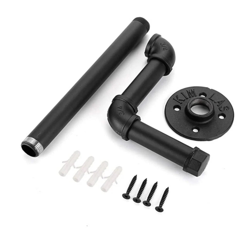 Retail Store Home Iron Pipe Clothing Hanging Bracket Wall Mounted Z-Shaped Clothes Display Rack - 4