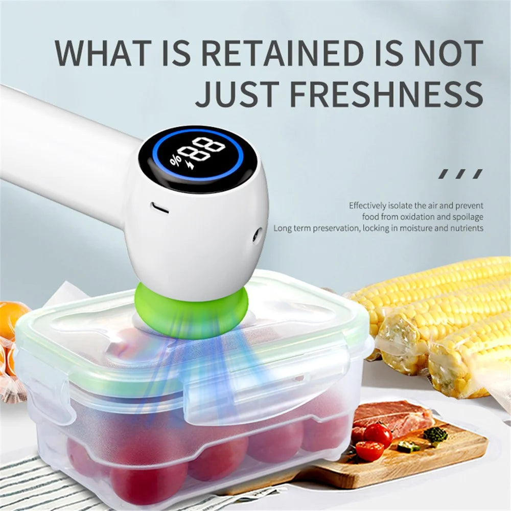Multi-Function Handheld Vacuum Sealer Portable Food Saver Machine for Bags  /  Containers  /  Mason Jars - 4