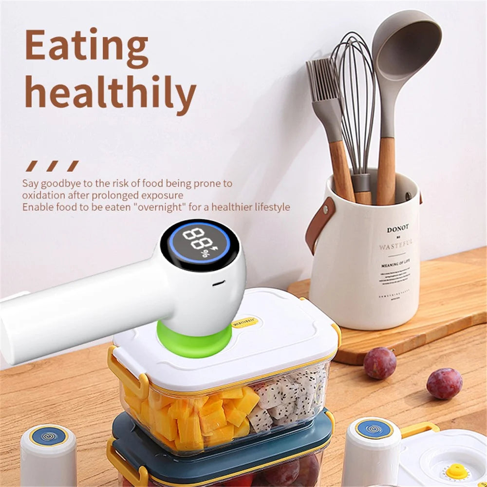 Multi-Function Handheld Vacuum Sealer Portable Food Saver Machine for Bags  /  Containers  /  Mason Jars - 7