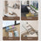 70cm Foldable Wall Mounted Drying Rack Balcony Aluminum Alloy Clothes Shoes Toys Hanger - Grey - 5