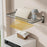 80cm Foldable Wall Mounted Drying Rack Balcony Aluminum Alloy Clothes Shoes Toys Hanger - Grey - 6