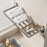 80cm Foldable Wall Mounted Drying Rack Balcony Aluminum Alloy Clothes Shoes Toys Hanger - Grey - 7