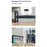 39-64cm Retractable Microwave Oven Top Rack Carbon Steel Kitchen Multi-Function Storage Shelf with 6 Hooks - Matte Black - 7