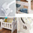 Modern Round Side Table Book Shelf Bedside Nightstand Living Room Bedroom Waterproof End Table, Size M - 6