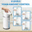 M15 420ml Automatic Soap Dispenser Smart Touchless Wall-Mounted Electric Handwash Machine with Drain Cleaner - White / Foam Type - 5