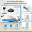 M15 420ml Automatic Soap Dispenser Smart Touchless Wall-Mounted Electric Handwash Machine with Drain Cleaner - White / Foam Type - 6