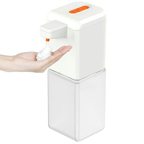 C1 500ml Automatic Soap Dispenser Wall Mounted Smart Electric Handwash Machine with Drain Cleaner - White / Foam Type - 1