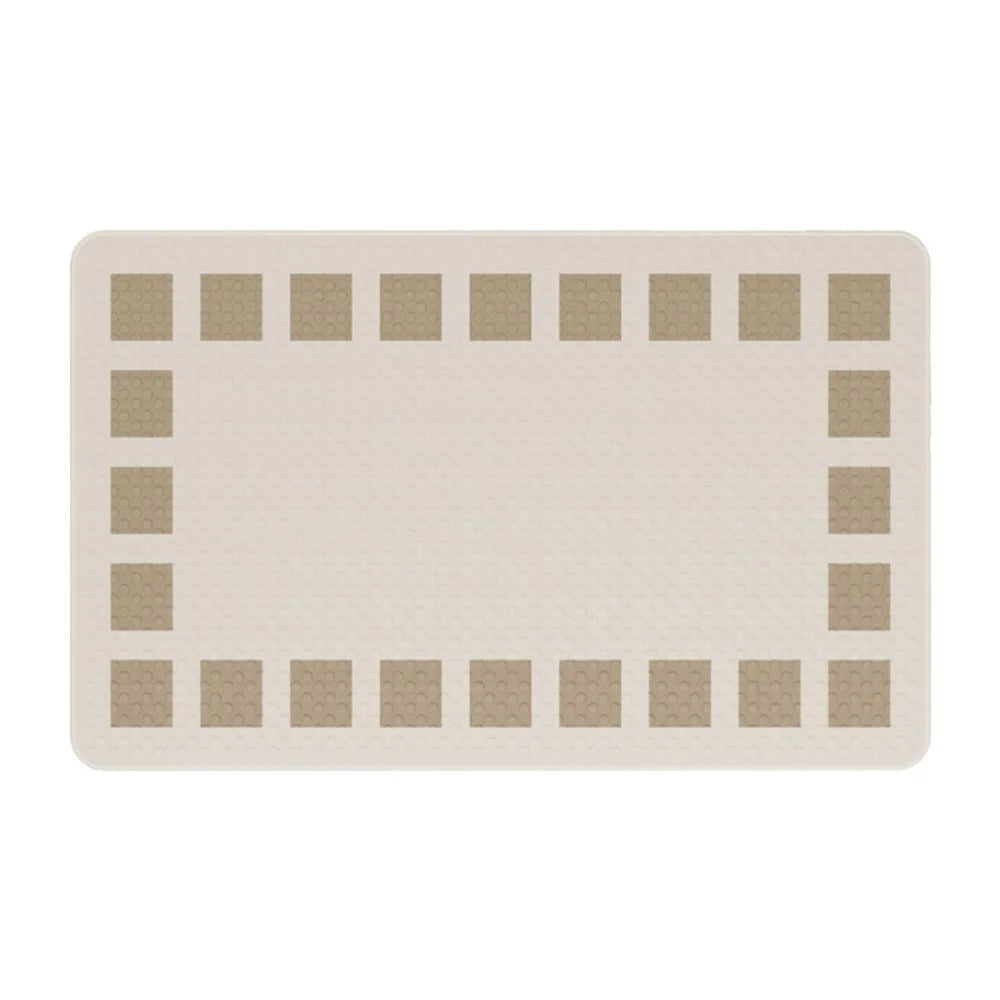 40 x 70cm For Bathtub Shower Non Slip Bath Mat Massage Dots PVC Bathroom Suction Cup Safety Pad - Coffee - 6