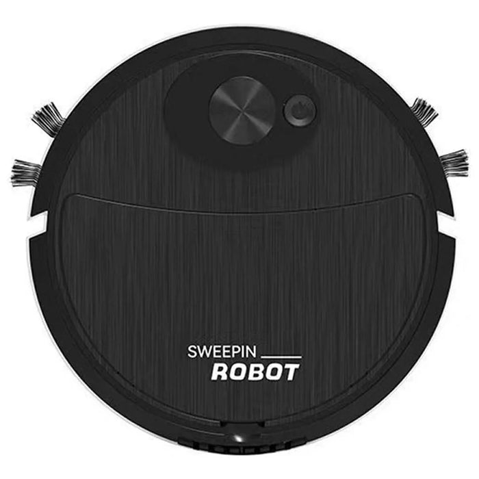 USB Charging Vacuum Cleaner 3 In 1 Sweeping Robot Smart Cleaning Device for Floor / Carpet / Hardwood - Black - 1