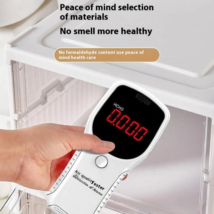 3 Layer No Installation Foldable Shoe Box Transparent Door Plastic Stackable Storage Container - 3