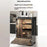 Large Size 4 Tier Cup Organizer PP Storage Cabinet Countertop Coffee Mugs Glasses Draining Shelf with Transparent Door - Black - 4