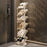 6 Tier PP + Stainless Steel Pipe Narrow Shoe Rack Easy Assembly Space Saving Storage Shelf - Transparent White - 1