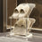 2 Tier PP + Stainless Steel Pipe Narrow Shoe Rack Easy Assembly Space Saving Storage Shelf - Transparent White - 1