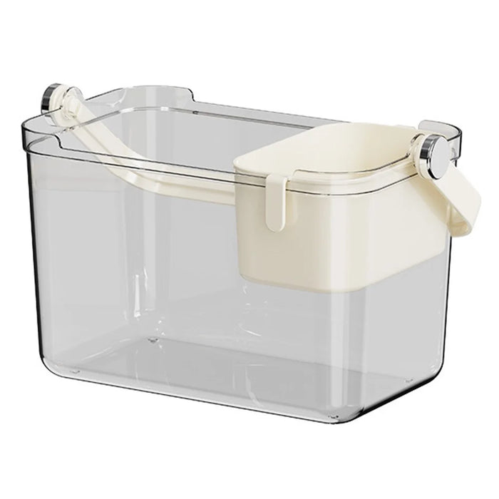 Outdoor Picnic Home Party Ice Bucket Carrying Basket with Inner Small Basket for Beer Champagne Wine Cooling - 1