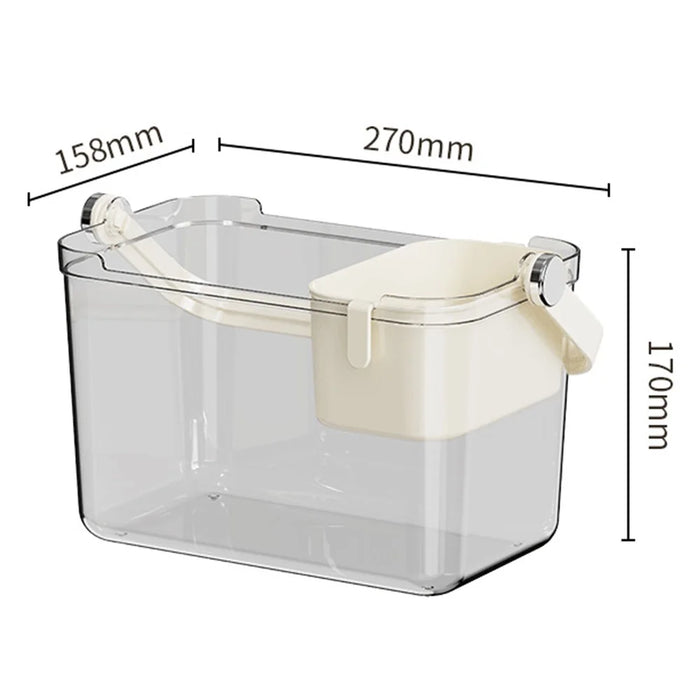 Outdoor Picnic Home Party Ice Bucket Carrying Basket with Inner Small Basket for Beer Champagne Wine Cooling - 7