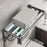 60cm Folding Wall Mounted Towel Holder Bathroom Metal Storage Rack Punching Free for Washroom / Toilet - 2
