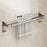 Folding Wall Mounted Towel Rack 50cm Aluminum Alloy Bathroom Organizer No Drilling for Washroom / Shower - 2