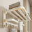 40cm Metal Towel Rack Bathroom Wall Mounted Storage Shelf No Punching Folding Hanger with Hooks - 3