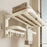 40cm Metal Towel Rack Bathroom Wall Mounted Storage Shelf No Punching Folding Hanger with Hooks - 5