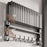 40cm Aluminum Alloy Towel Rack Foldable No Drilling Wall Mounted Bathroom Shelf with Hooks - 2