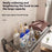 50cm Foldable Bathroom Towel Rack Aluminum Alloy Wall Mounted No Drilling Toiletries Towels Clothes Storage Shelf - 2