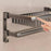 50cm Foldable Bathroom Towel Rack Aluminum Alloy Wall Mounted No Drilling Toiletries Towels Clothes Storage Shelf - 5