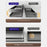 50cm Carbon Steel Kitchen Spice Rack Wall Mounted No Drilling Seasoning Bottle Storage Shelf - 6