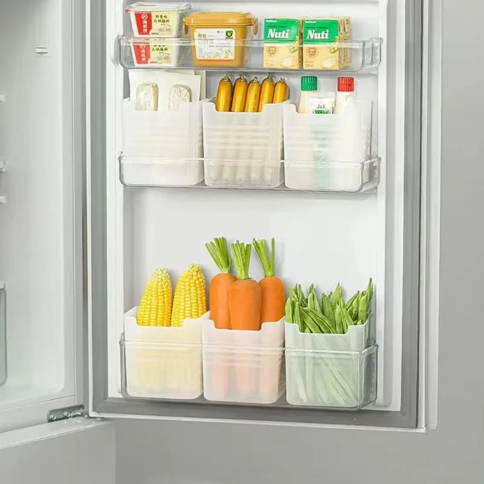 3Pcs Kitchen Refrigerator Side Door Storage Container Fruit Organizer Fresh-Keeping PP Box (No FDA, BPA-Free) - 3