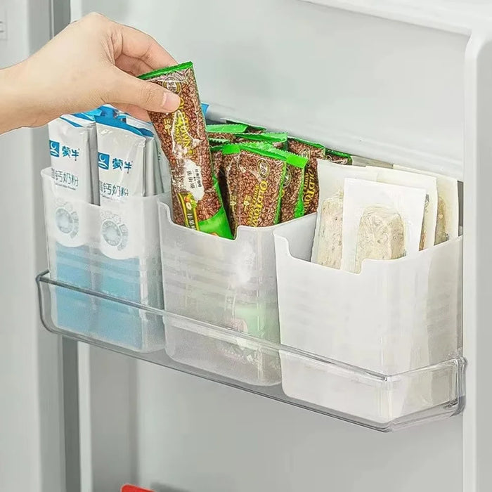 3Pcs Kitchen Refrigerator Side Door Storage Container Fruit Organizer Fresh-Keeping PP Box (No FDA, BPA-Free) - 4