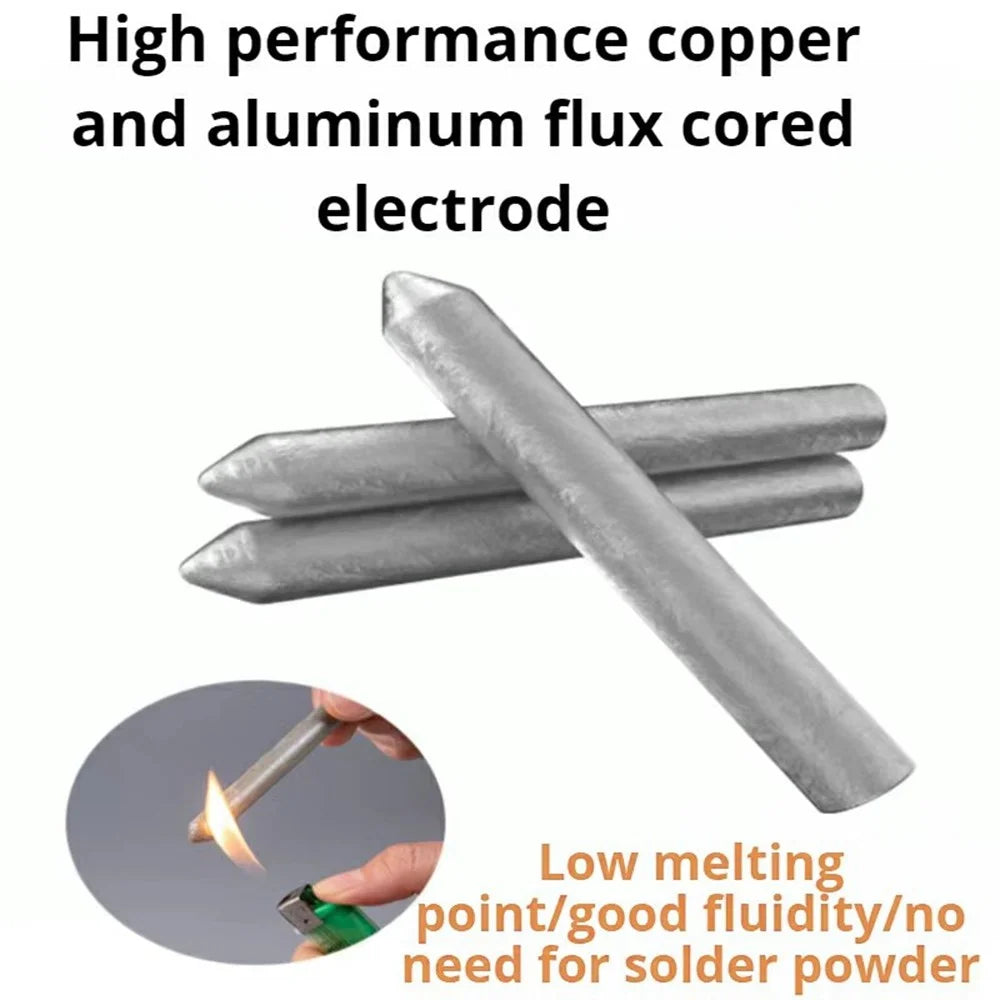 6Pcs Low Temperature Welding Rods Lighter Activated Repair Solder Sticks for Copper Aluminum Stainless Steel - 3