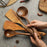 8Pcs / Set Wooden Kitchen Utensil Non-Stick Long Handle Spatula Spoon Cooking Tools (No FDA, BPA-Free) - 6