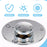 Sink Drain Stopper Bathroom Basin Universal Push Button Pop Up Plug Anti Clog Hair Catcher - Matte Black - 4