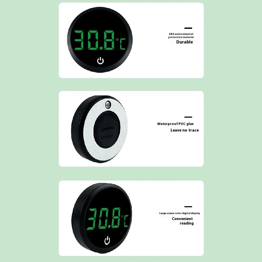 TJY-006 Rechargeable Digital Aquarium Thermometer LED Display Fish Tank High Precision Temperature Meter - Black / Celsius - 7